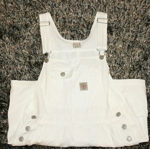 American Eagle Outfitt Overall Shorts White Small